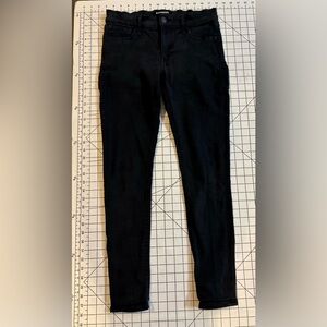 Express Women’s Size 6R Black Mid-Rise Legging Denim Jeans